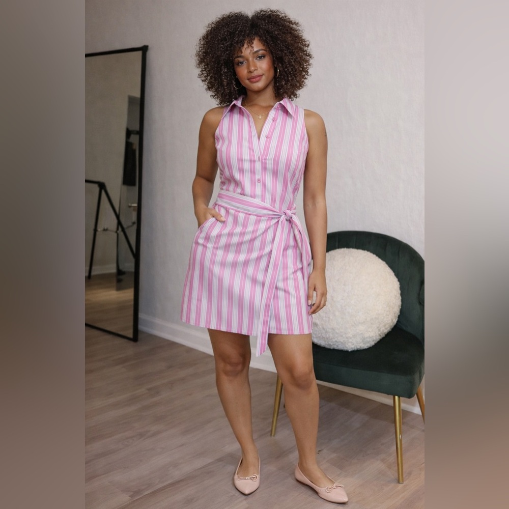 Mango Wrap shirt dress Size 6